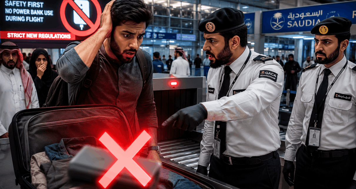 Saudi Airport New Rule About Power Banks